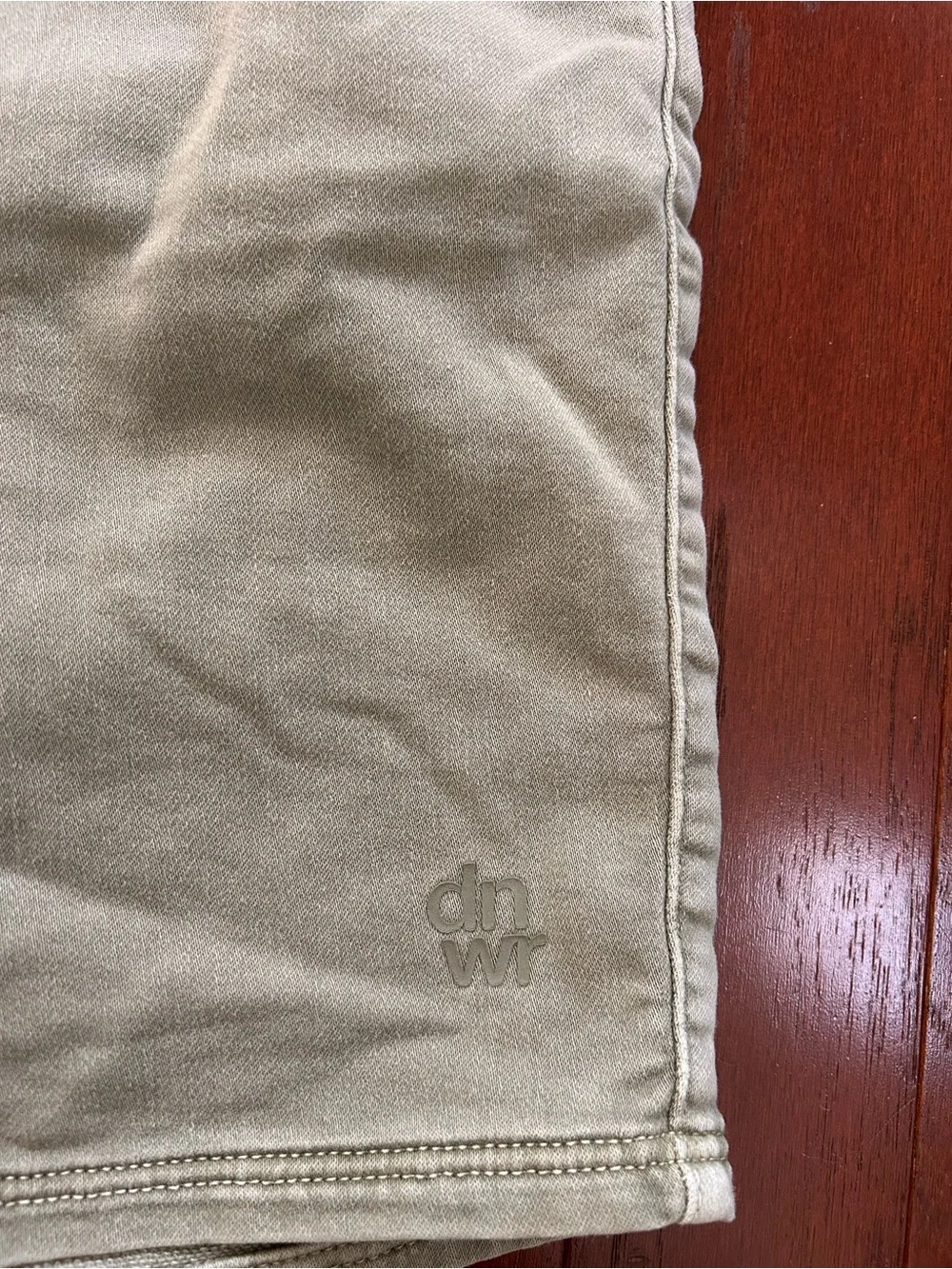 Zara DNWR Khaki Elastic Waist Drawstring Chino Shorts Men's Size Large